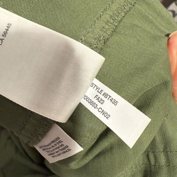 J. Crew Relaxed Fit Tapered Cargo Pants Women’s 26 Army Green Utility Cotton - Picture 8 of 8